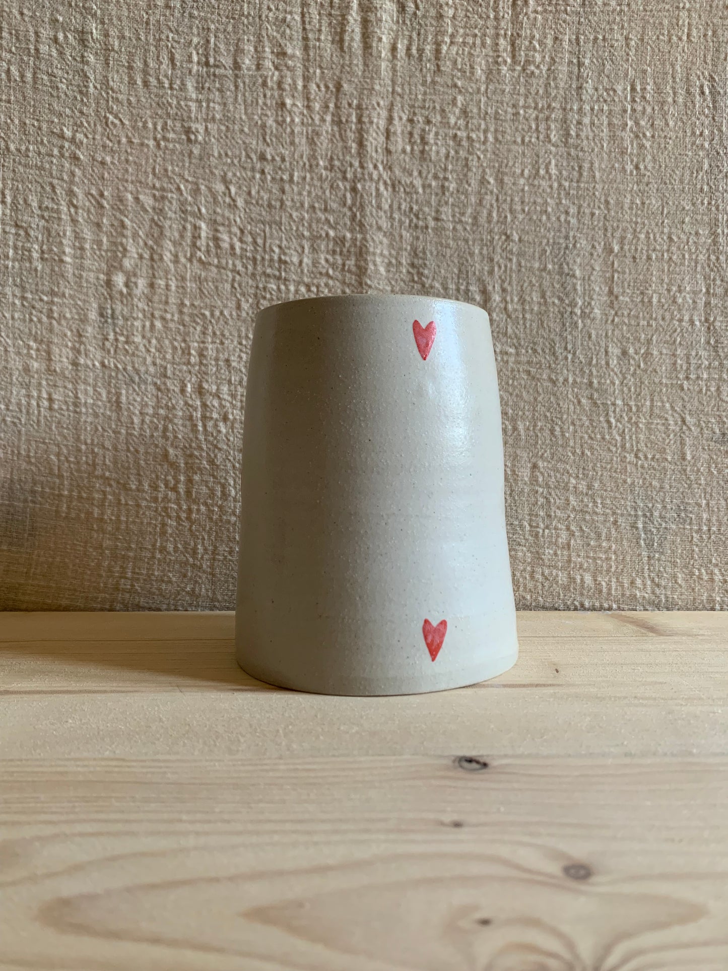 Petit vase cœurs