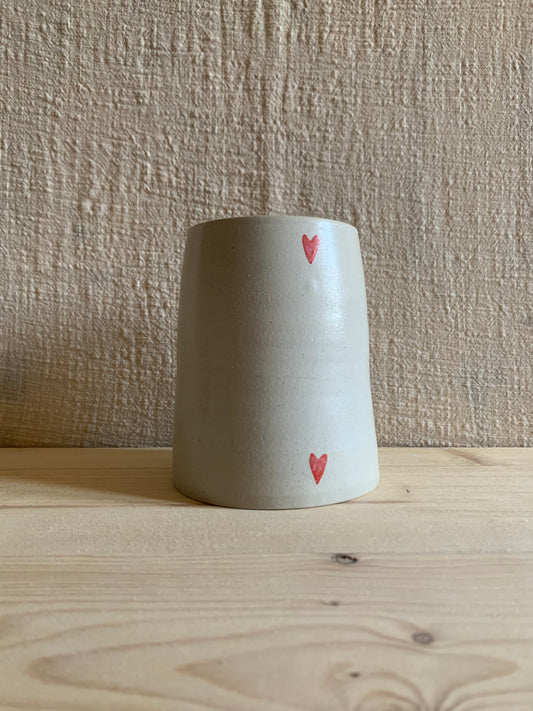 Petit vase cœurs